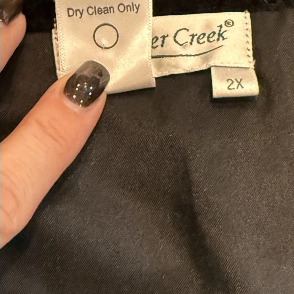 Coldwater Creek Plus Size 2x Patchwork Tweed Jack… - image 8